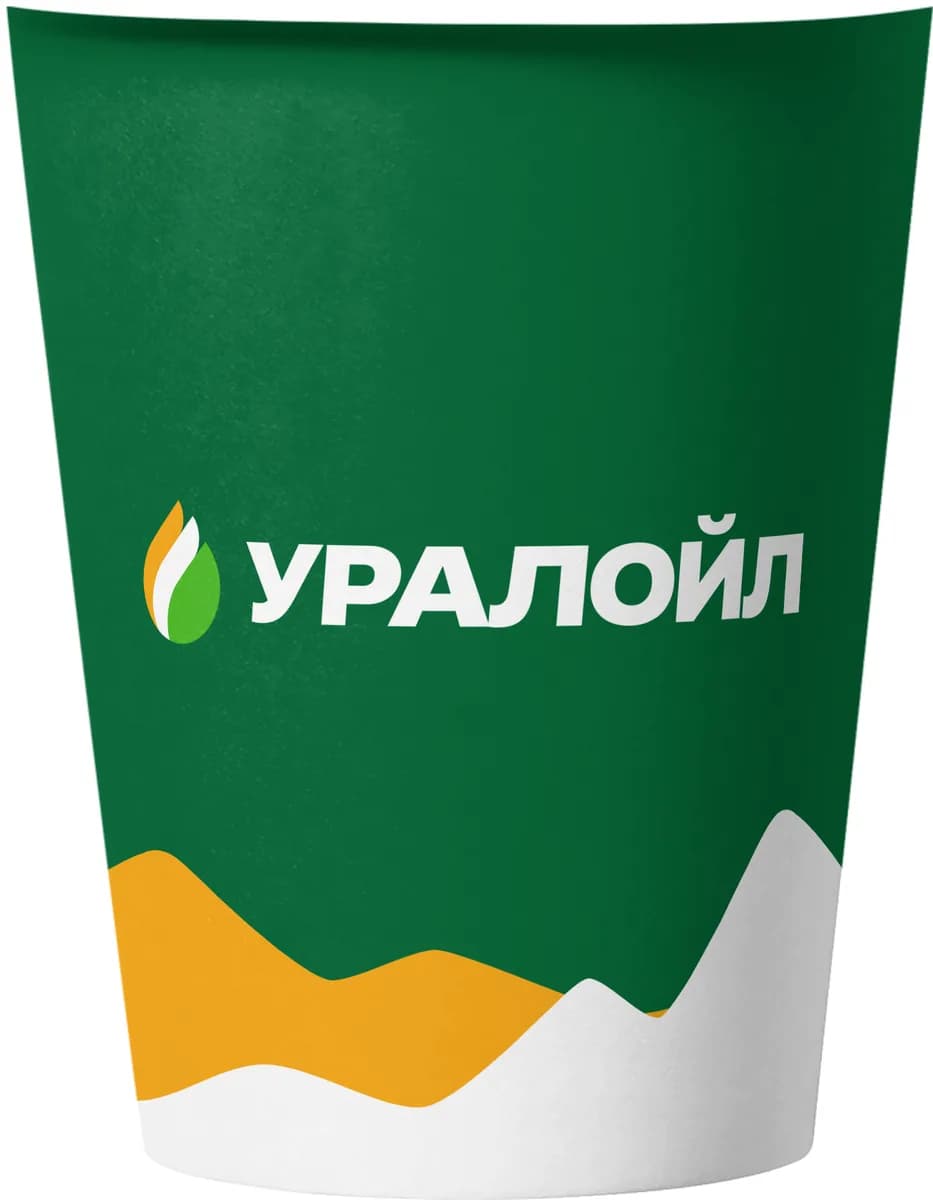 Фирменный стакан УРАЛОЙЛ с золотой волной
